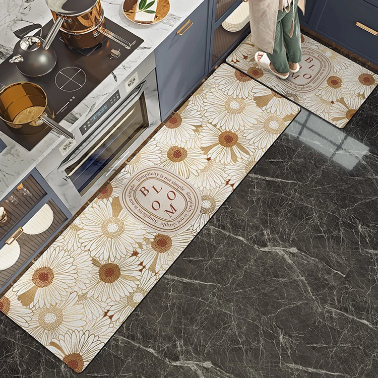 China Factory Promotion Mix Design Nice Floor Foot Pad Kitchen Mat Pvc Foam Non Slip Mat For Kitchen