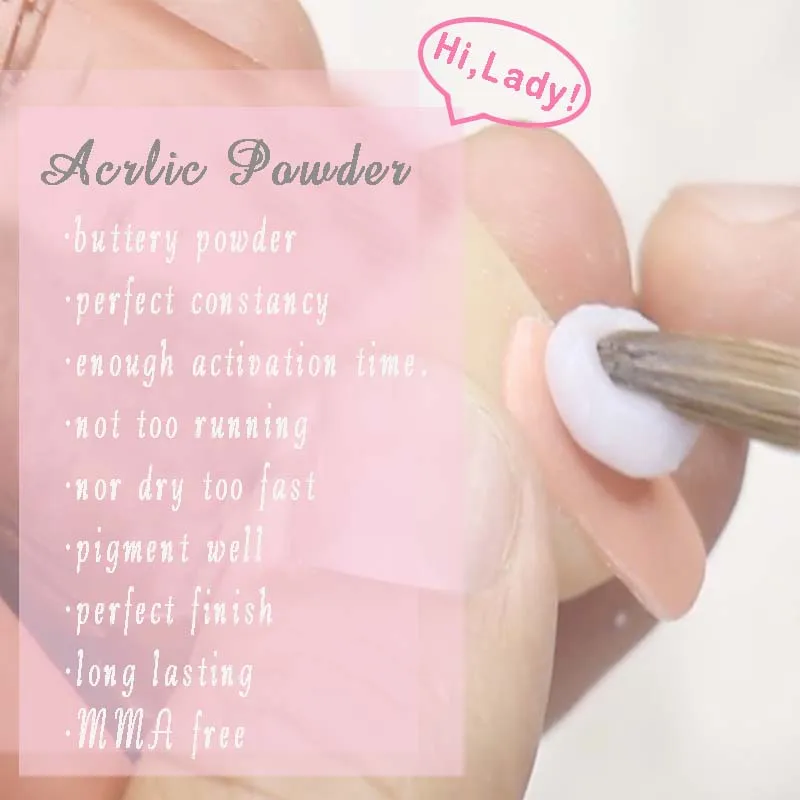 Cover Nude Acrylic Powder Clear Natural Acrylic Nail Powder Cover Glitter Nail Acrylic Powder