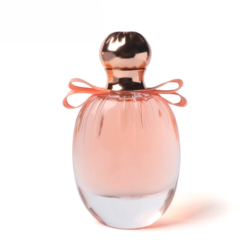 Wholesale personalized empty refillable transparent glass luxury perfume bottle