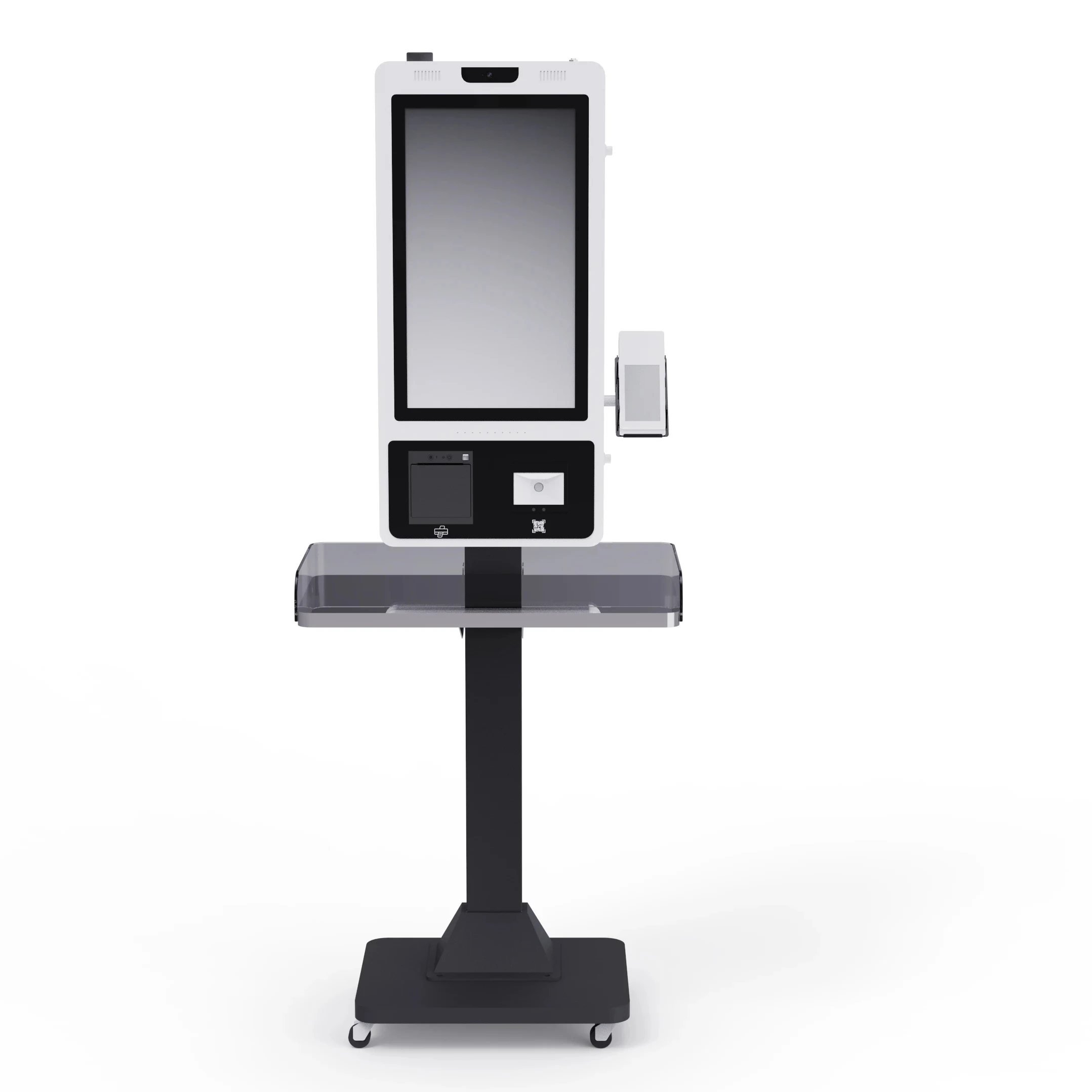 Terminal Kiosk Win11 Kiosk Payment 21.5inch Self Service Printer QR Code Scanner Touch Kiosk
