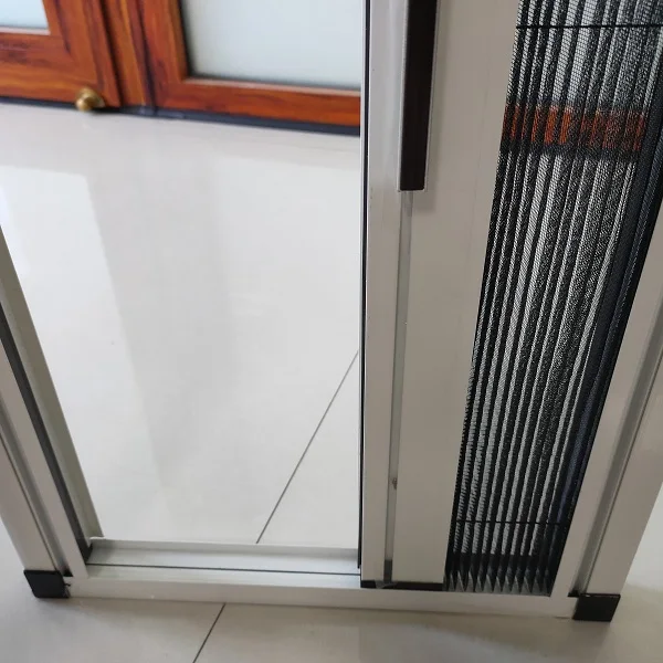 pleated folding screen door/retractable screen window