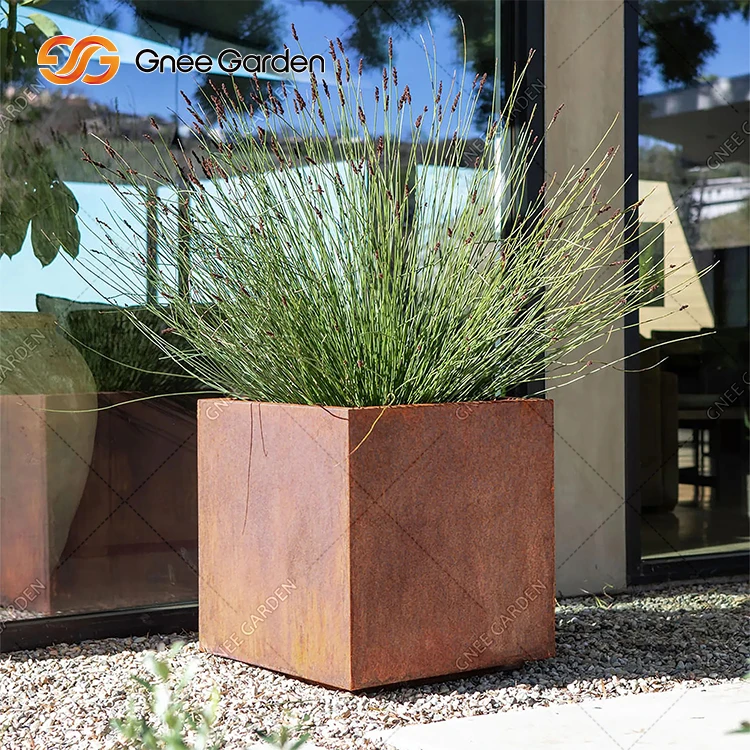 Wholesale corten steel planter	corten steel plant pots flower planter