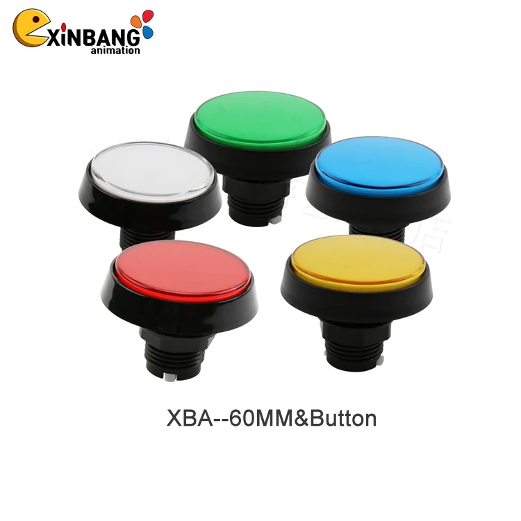 Большая круглая 60 мм Кнопка крепления света плоская скошенная кромка кнопка аксессуары переключатель автоматического сброса