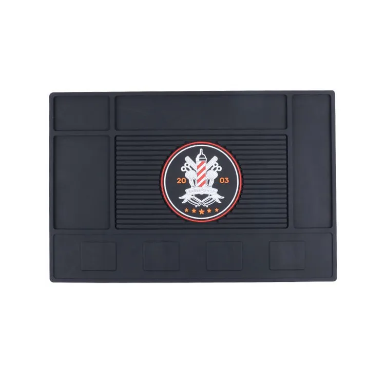 Hairdressing mat PVC insulation mat strong magnetic suction desktop clipper display beauty salon tool mat wholesale