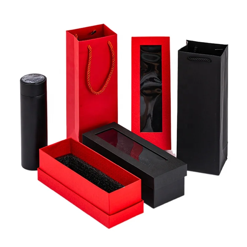 Chengruo Custom Emballage Caja Gift Personalizadas бумажная коробка с прозрачным окном для Термоса Бутылка подарок ювелирные изделия