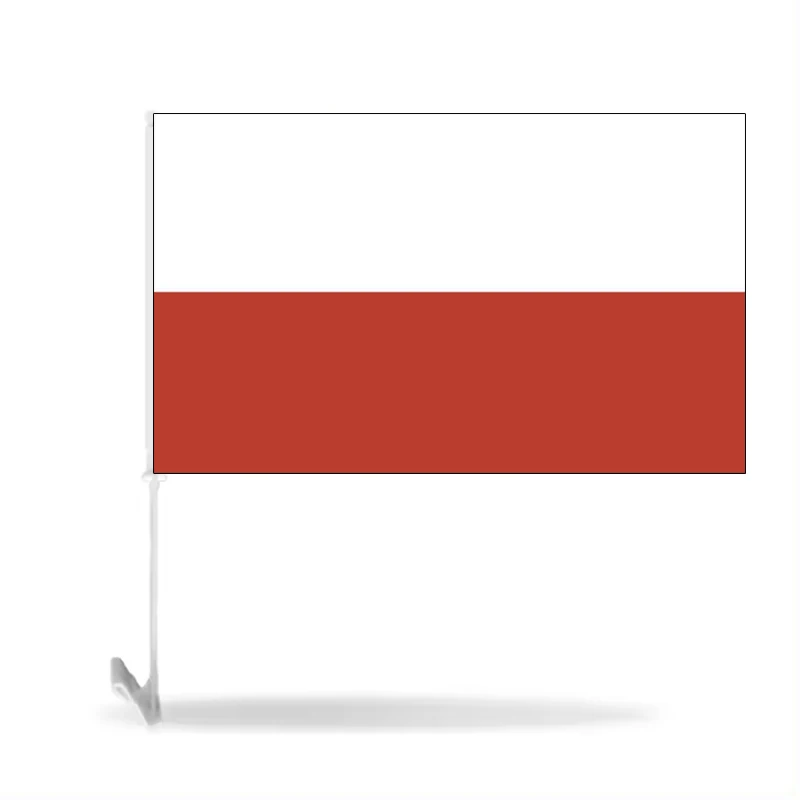 Factory Wholesale 30*45CM Custom LOGO Racing Flag Printed Polyester Switzerland Flag for Car Window Advertising Sports Events