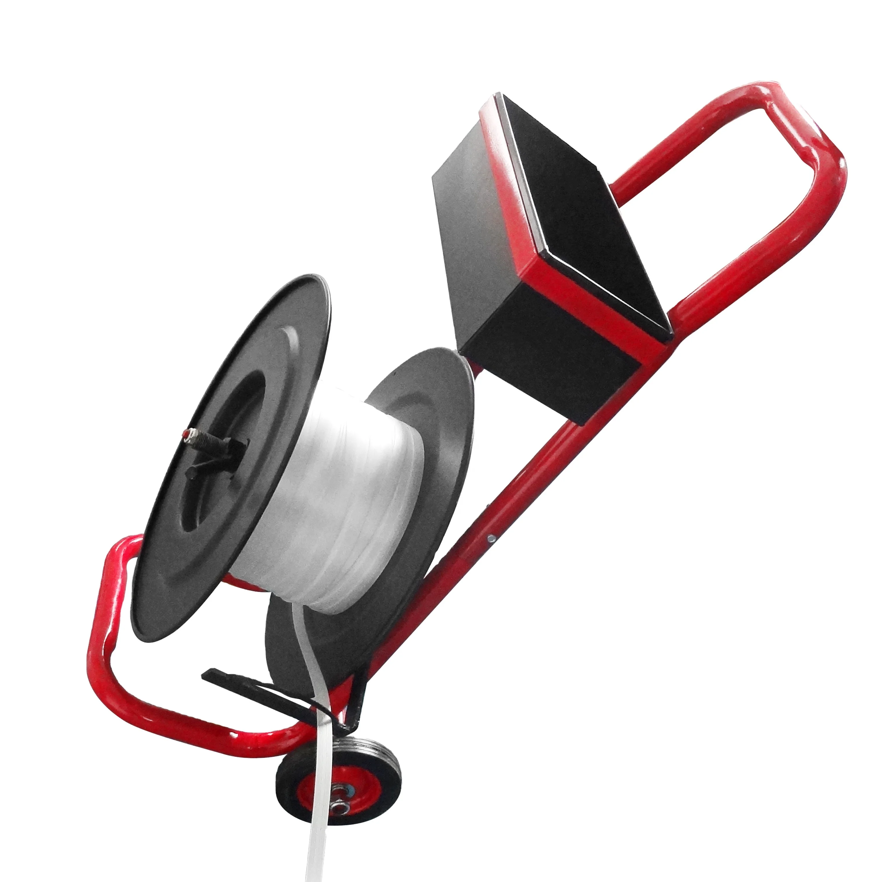 Strapping Cart & Dispenser for Composite Cord Strapping Coils