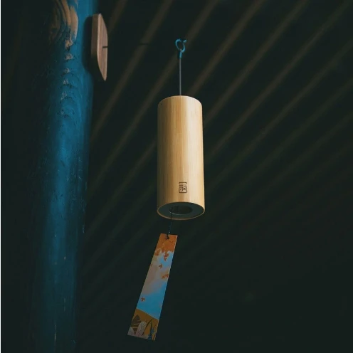 Home Decoration Japanese Chord Wind Chimes Handmade Bamboo Wooden Music Chimes Room Balcony Decoration Bohemian Wind Chimes