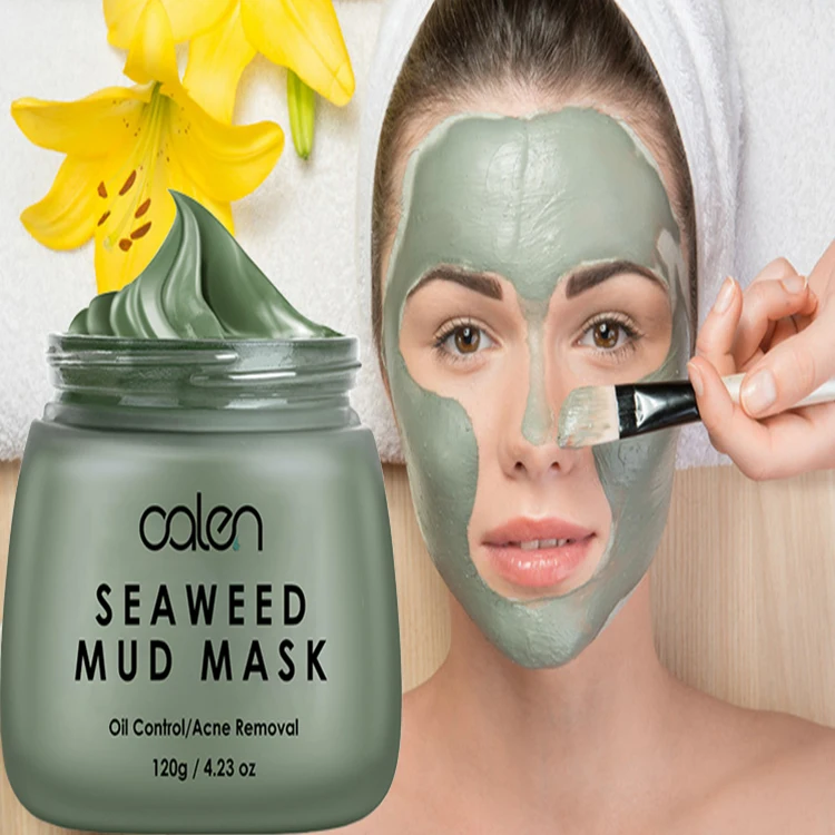 Private Label Effective Exfoliating And Skin Whitening Organic Seaweed Mud Mask