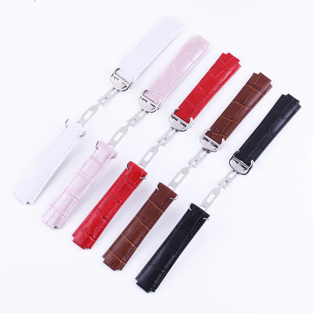 Yunse Hign-End Alligator Skin Luxury Leather Watch Band With Premium Deployment Clasp Watch Strap Replacement For Luxury Watch