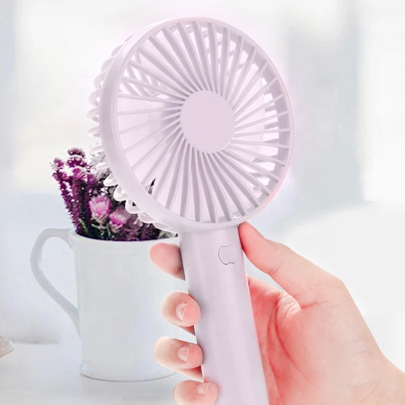 Factory Wholesale Portable USB Charging Cooling Electric Hand Rechargeable Mini Fans with Battery