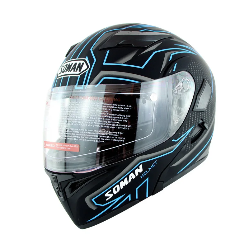 Global certificated soman motorcycle flip up helmets carbon moto helmet