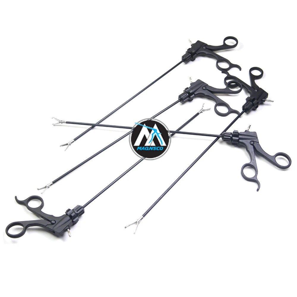 BABCOCK Grasper Double-action Delicate Traditional jaw Insulated shaft No-Rotation, Ratcheted 5mm 35cm