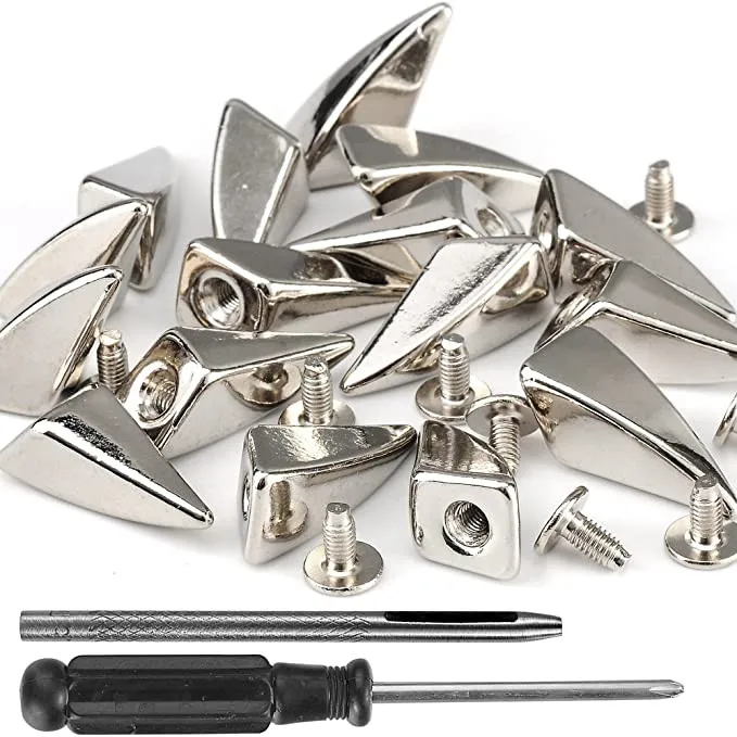 Screw Back Punk Dragon Claw Studs and Spikes 43/64 Bullet Spikes Leather Rivets Screw Back Punk Dragon Claw Studs and Spikes