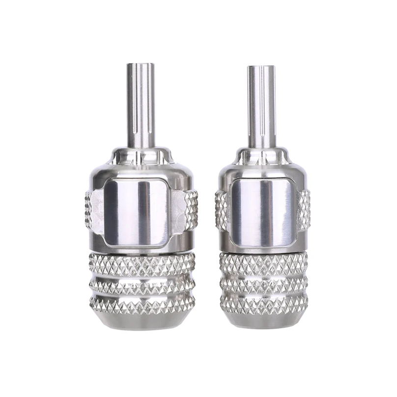 35mm and  28mm stailess steel press the needle tattoo machine cartridge grip