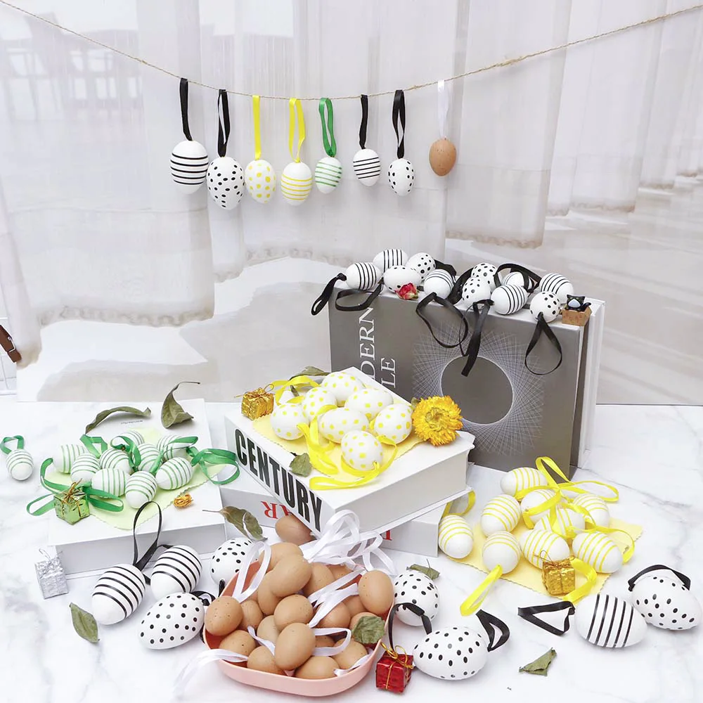 Easter Party Wall Decoration Wall Hanging Wreath Accessories Simulation Plastic Easter Eggs