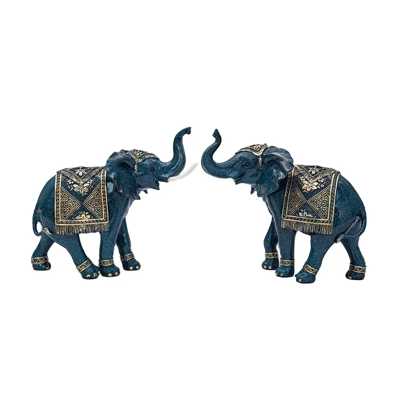 indoor decor resin crafts elephant figurines home decoration animal sculpture
