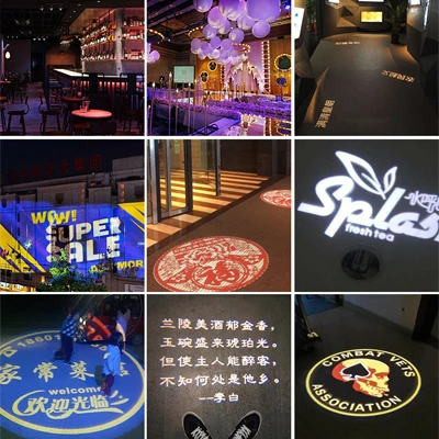 200W IP67 waterproof logo floor projection Led lamp Advertising Customize Outdoor Gobo Logo Projector