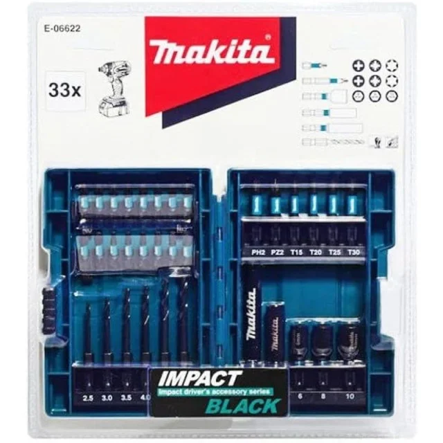 43 шт. оригинальный набор аксессуаров для дрели Makita бытовая электрическая отвертка драйверов сверла Шестигранная головка отвертки