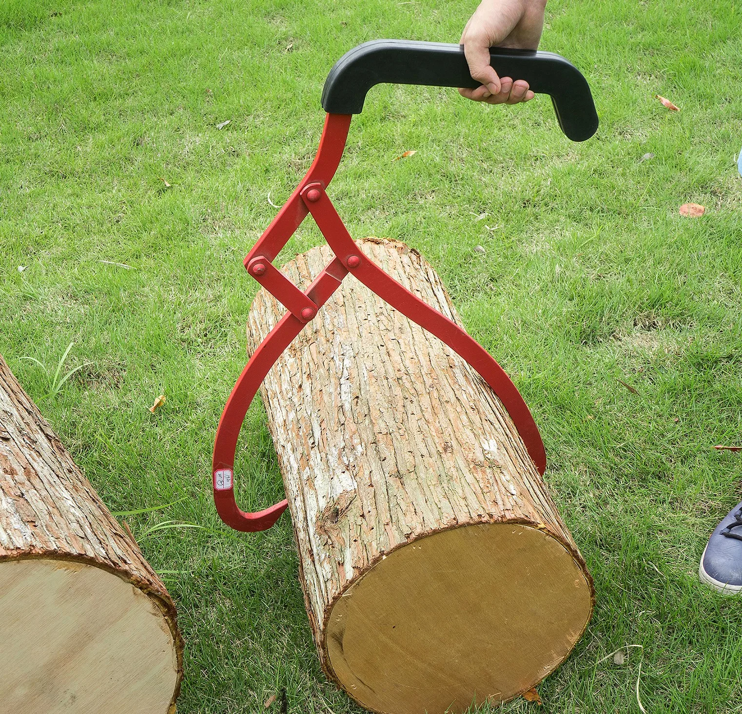 Non-Slip Grip Logging Skidding Tongs Log Lifting Handling Dragging & Carrying Tool for Outdoor Work