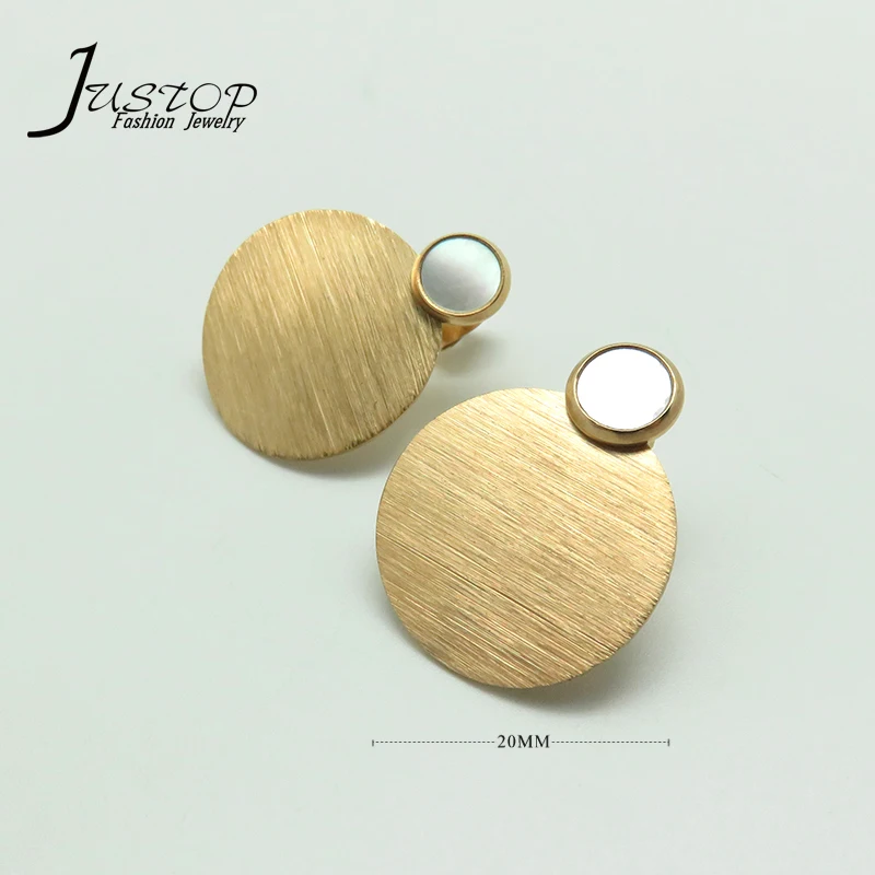 Jewellery Factory Fashion Ohrringe Round Stud Earrings With Stainless Steel Materials