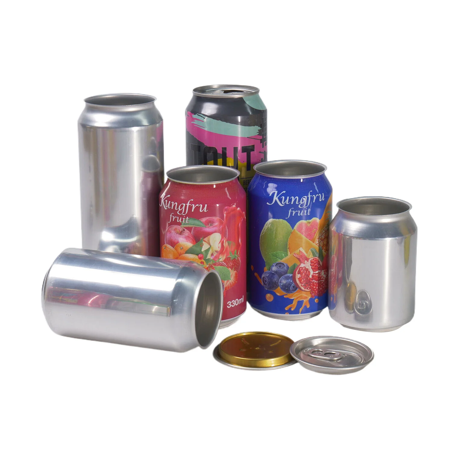 Factory Price 185ml 200ml 250 ml 310ml 330 ml 473ml 500ml Empty metal Cans Aluminum beer Beverage soda energy soft drink Cans