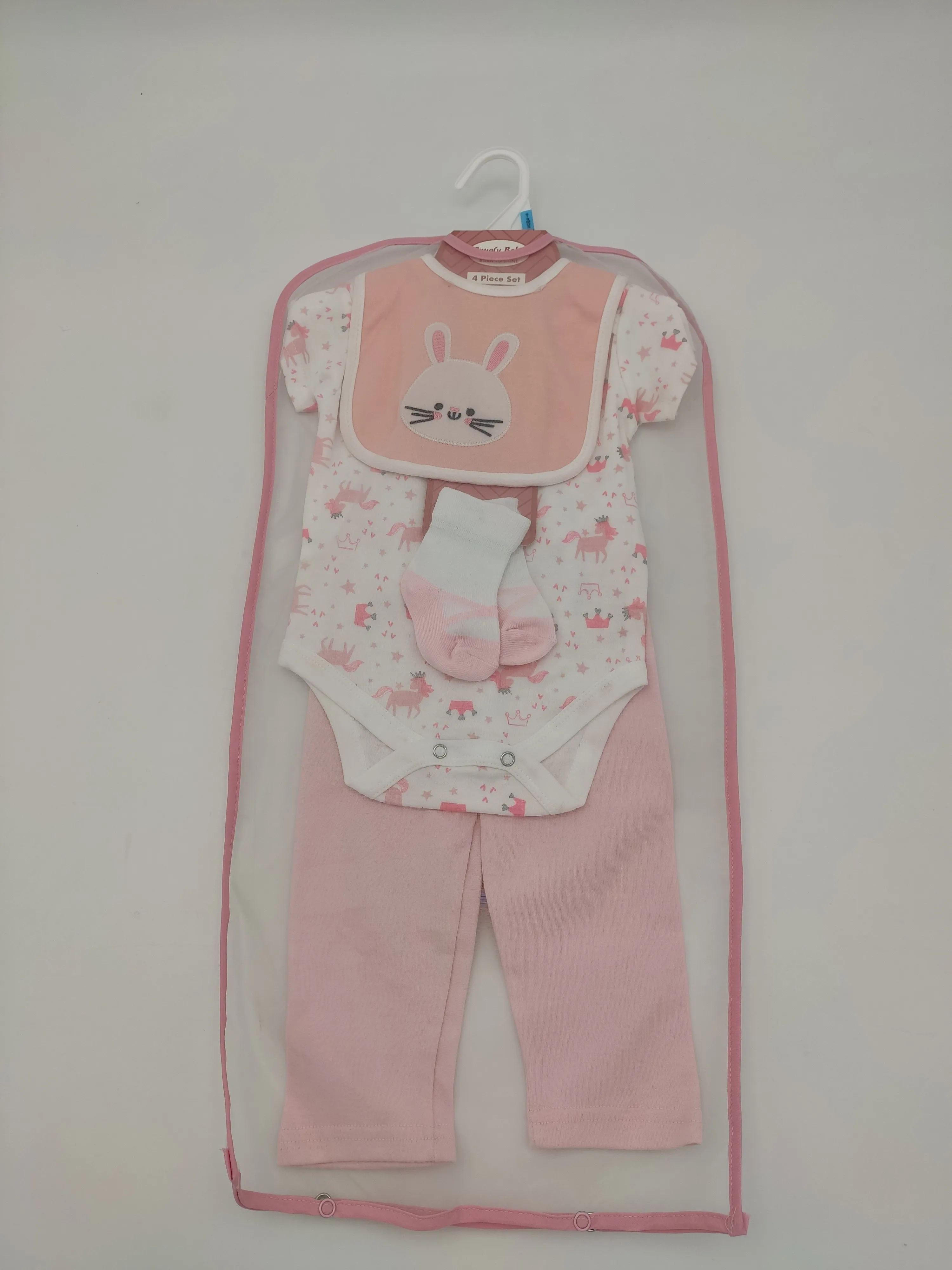 Manufacturer Soft 4 pcs Baby Layette Newborn Baby Gift Set