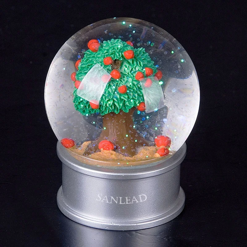 100 MM diameter Cheap Custom Unique Made Chile Resin Gift Souvenir City Mini Crystal for Snow Globe