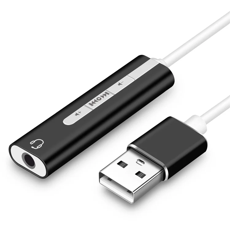 Внешняя звуковая карта USB с разъемом 3,5 мм, микрофон для ПК, ноутбука, оптовая продажа с фабрики