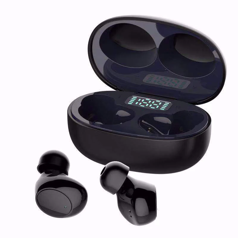 TWS J2 Real wireless earbuds with Charger Box from Manufacturer Shenzhen Compro Produce bt5.0 LED digital display headset