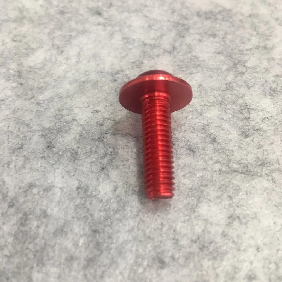 M3M4 M5M6M8 Red Aluminum 7075 DIN912 Socket Head Cap Screws Bolts for bike