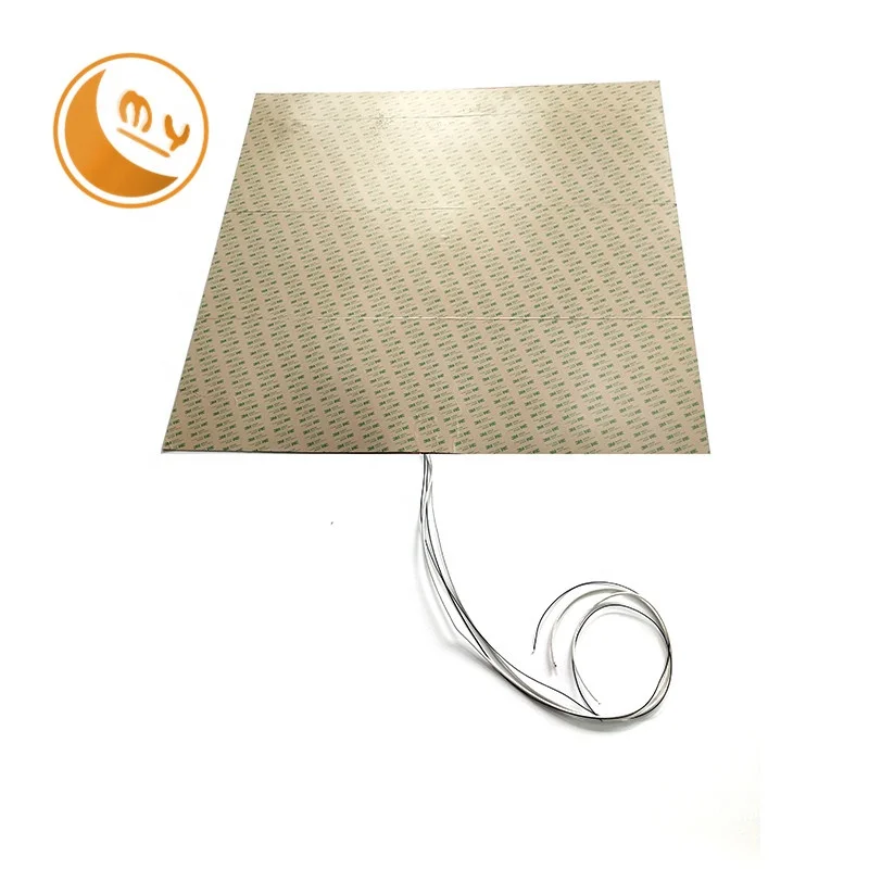 customized 220V/110V silicone rubber heater 300x300 heat bed 3d printer heating mat silicone rubber heater