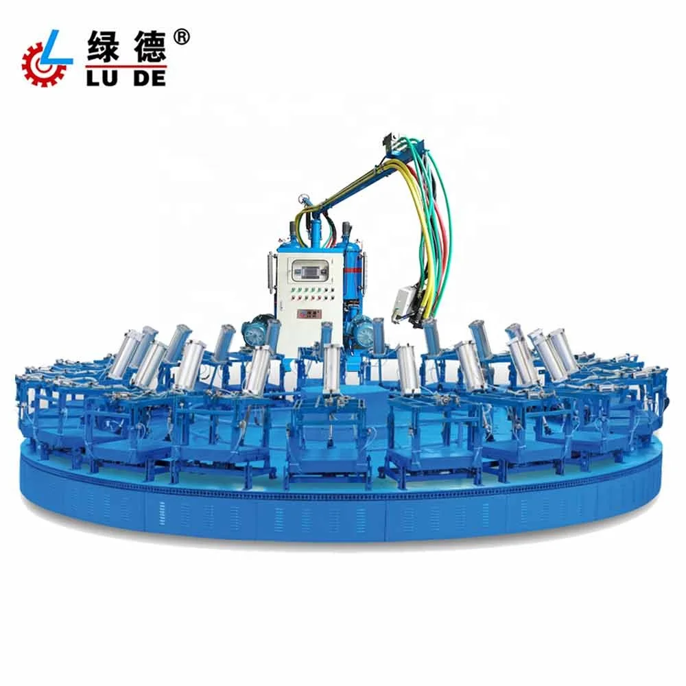 
PU Full automatic turntable foam production line for car seat and pillow PU foam injection 