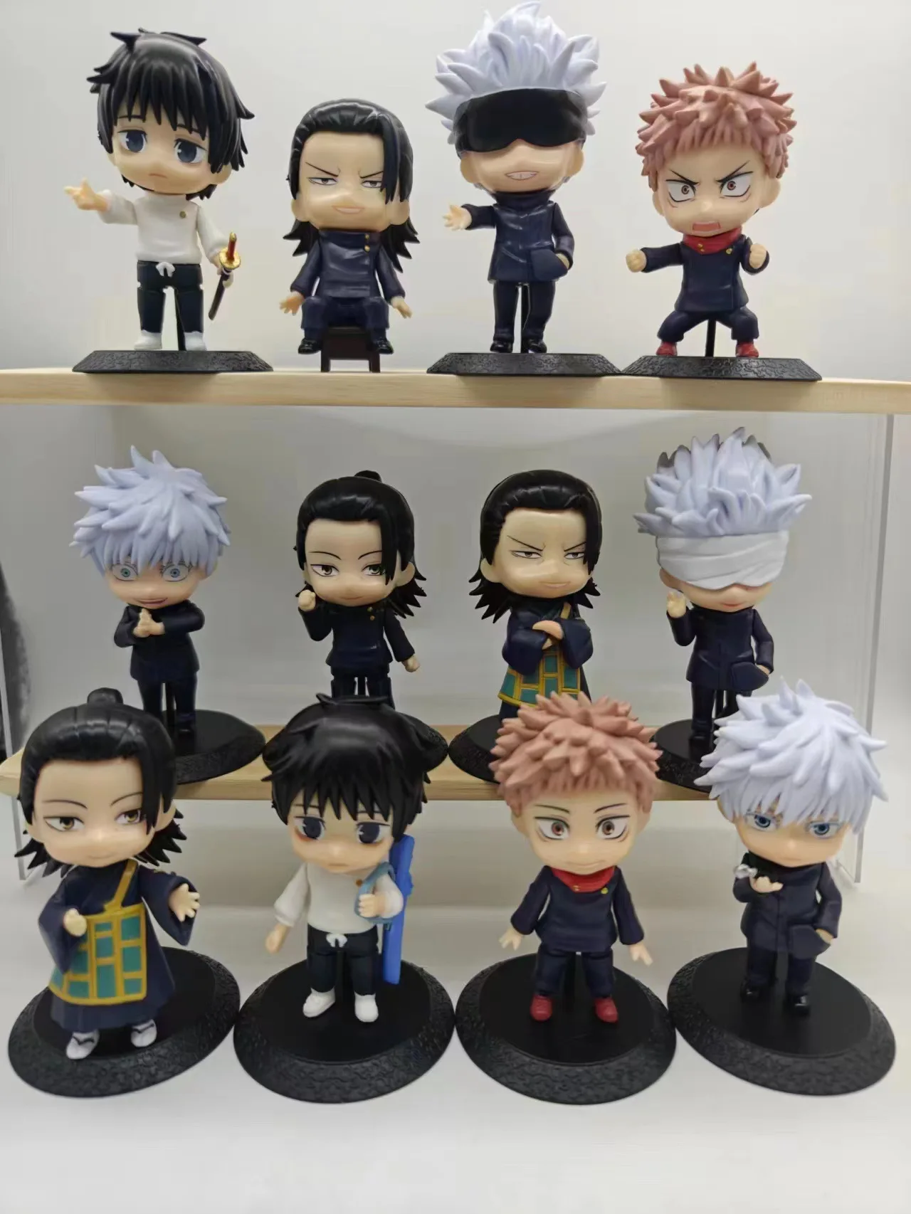 Cheap wholesale Anime action figure set Jujutsu Kaisen PVC statues Collectible toy sold in set 11 different styles