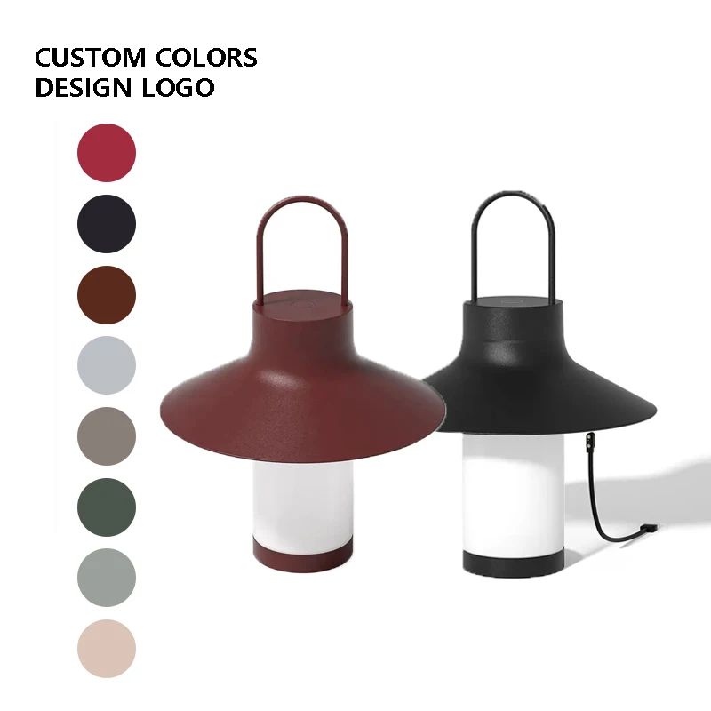 Hotel Luxury Modern Outdoor Lantern Mushroom Shades Rustic Table Stick Lamp for Camping