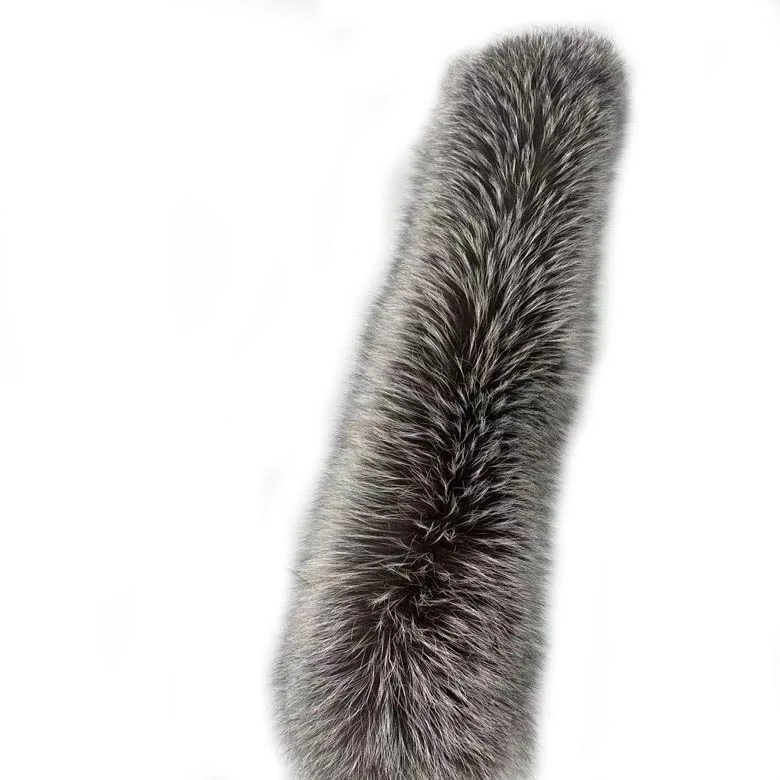 100% Real Fox/Raccoon Big Fur Collar For Hooded Coat/ Faux Fur Collar Hooded