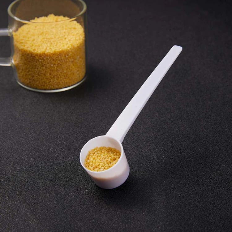 Factory wholesale high quality 50ml short handle plastic powder measuring spoon/powder spoon
