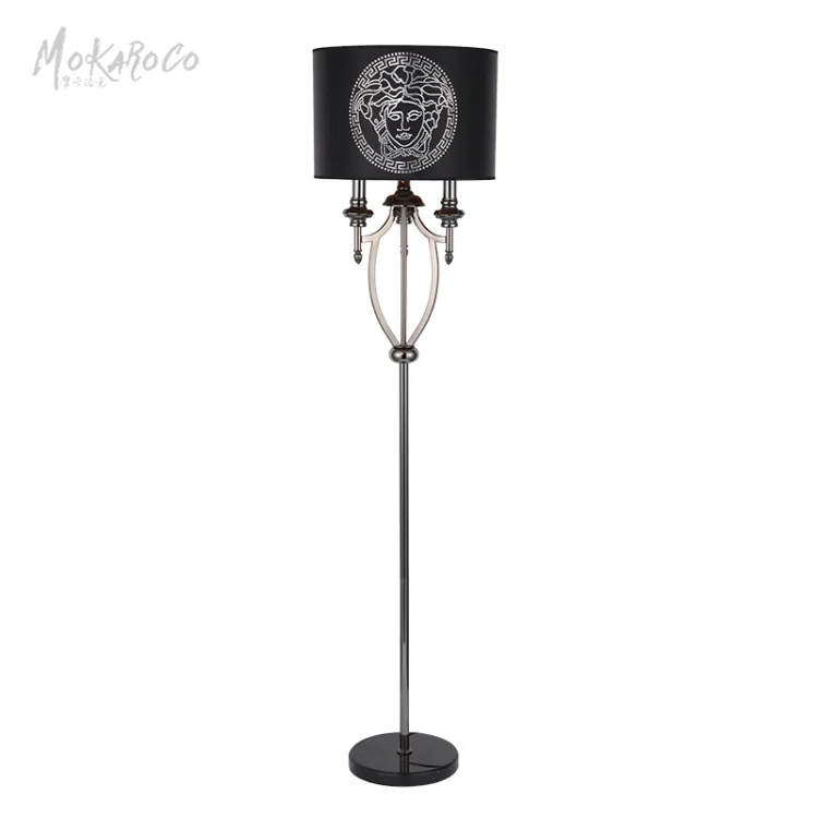 
Modern Chinese floor lamp living room designer model room vertical desk lamp villa bedroom study light luxury floor lamp 