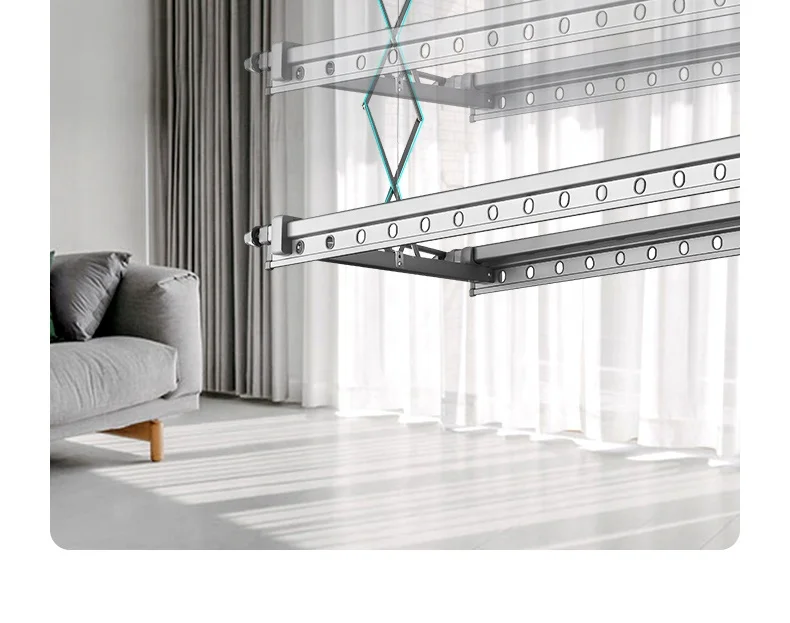 Factory Oem Electric Drying Rack Intelligent Voice Control Multi-Functional Household Balcony Electric Lift Drying Clothes Hange