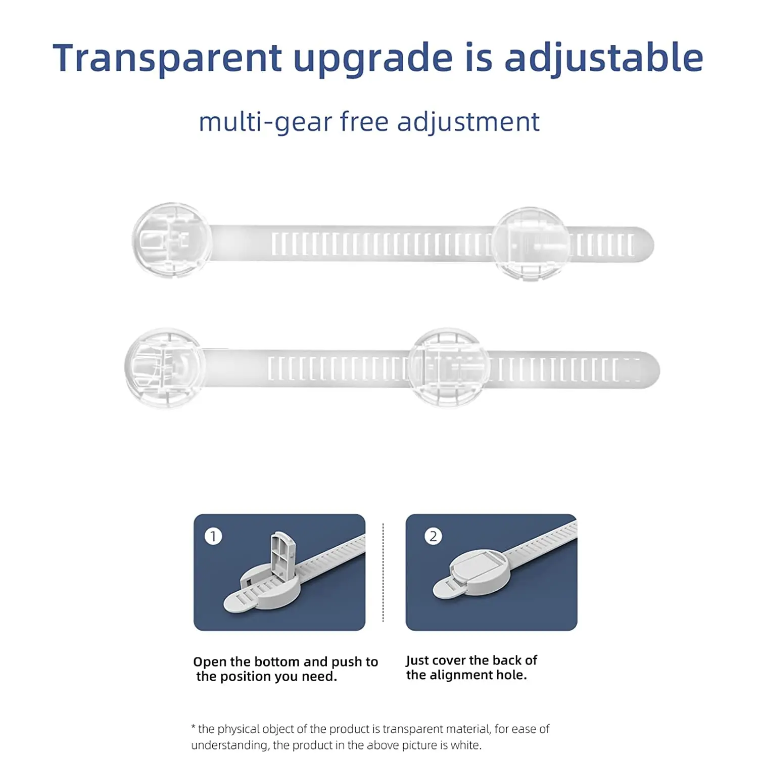 Child Safety Strap Locks Baby Locks for Cabinets and Drawers Toilet Fridge Baby Proof Cabinet Latches Childproof Drawer Latches