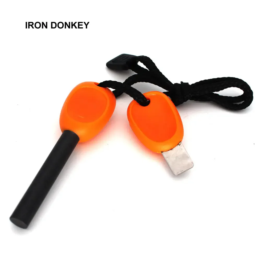 IRONDONKEY 12.5CM Extra Large Solid Survival Equipment Waterproof  Magnesium Rod Outdoor Survival Fire Starter