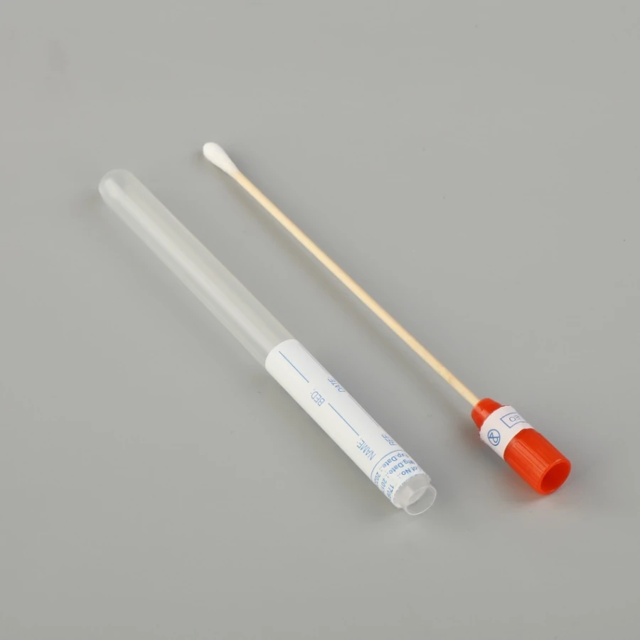 STAINLESS STEEL APPLICATOR dacron transport sample sterile flocked cotton swab test sticks