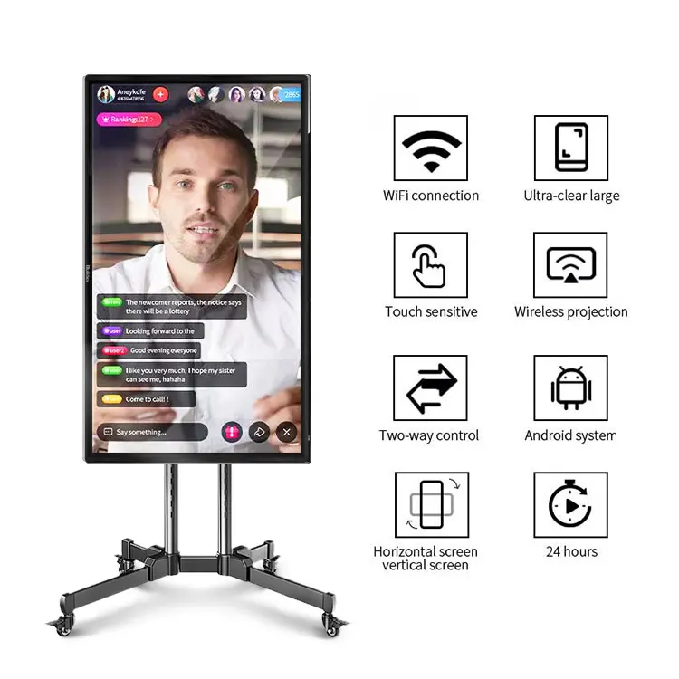 Customizable LCD touch screen mobile live streaming equipment all-in-one machine touch TV