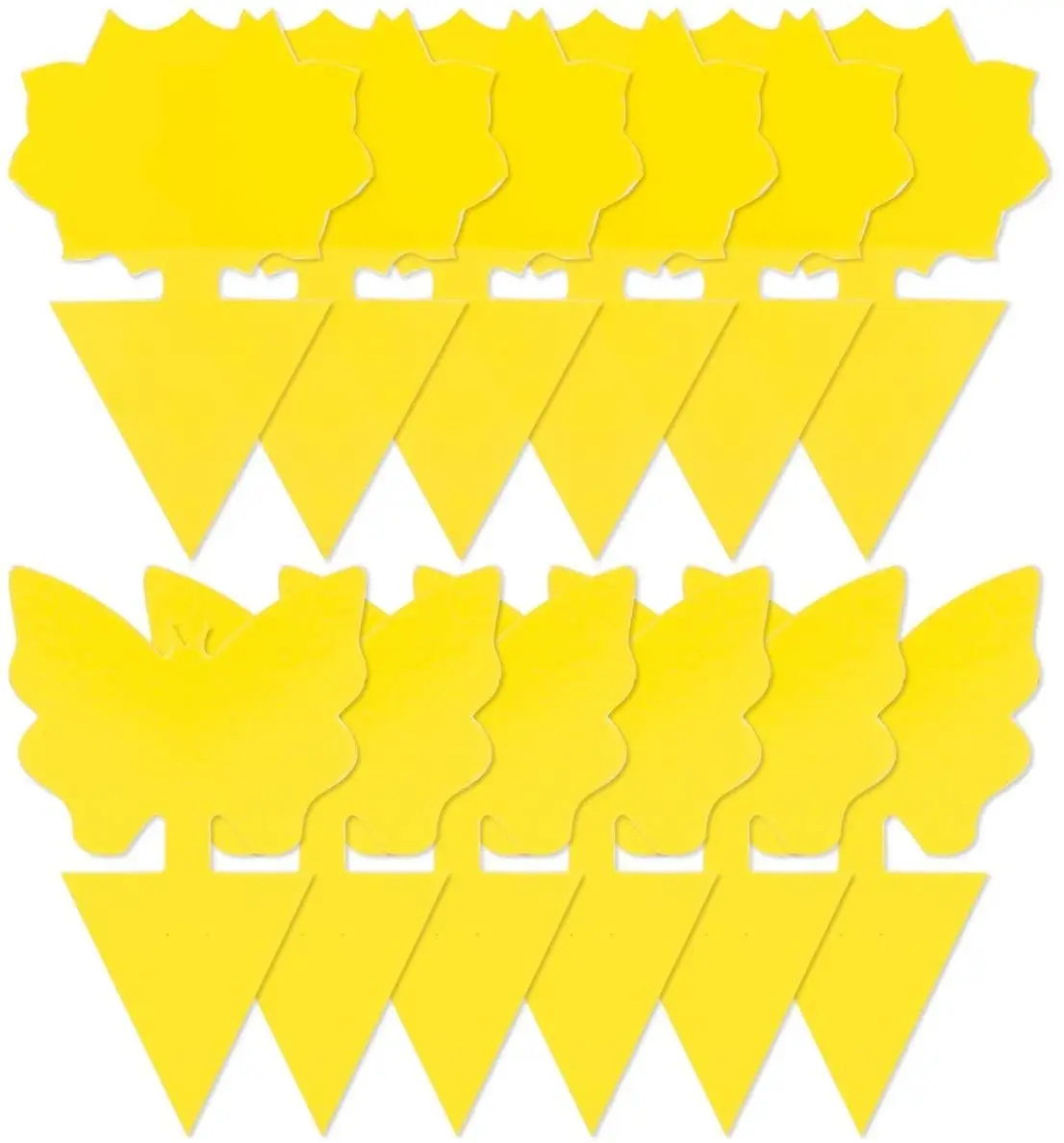 12 Pack Sticky Fruit Fly Fungus Gnat Traps Killer for Indoor and Outdoor Protect The Plant, Non-Toxic and Odorless