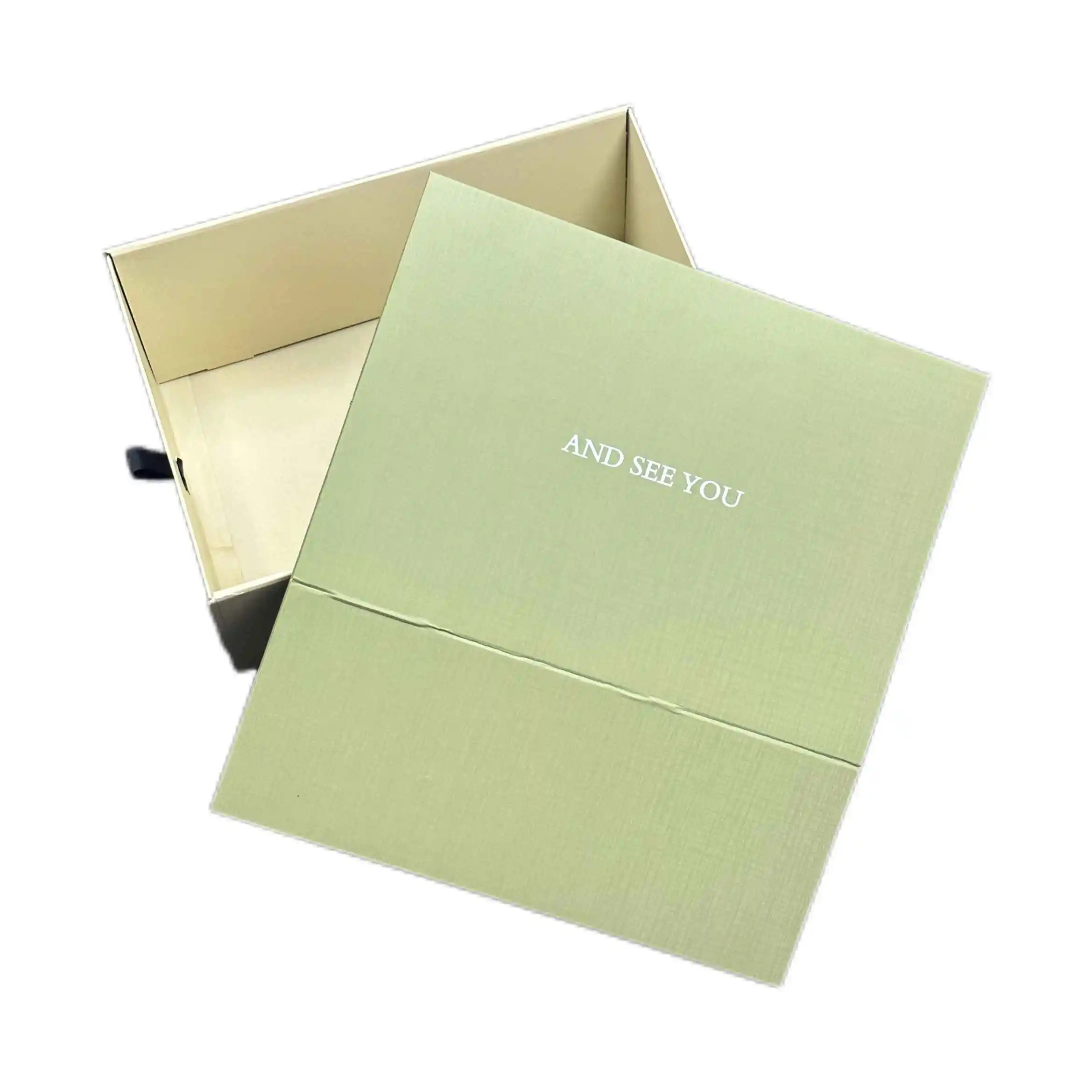 Manufacturer custom LOGO pattern high-end folding box light luxury gift packaging box