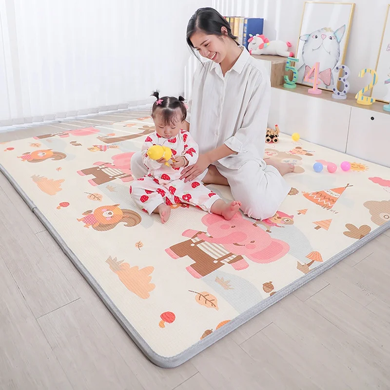 Manufacturer XPE Foam Tatami Crawling Play Mat Sheet Foam Folding Baby Play Mats
