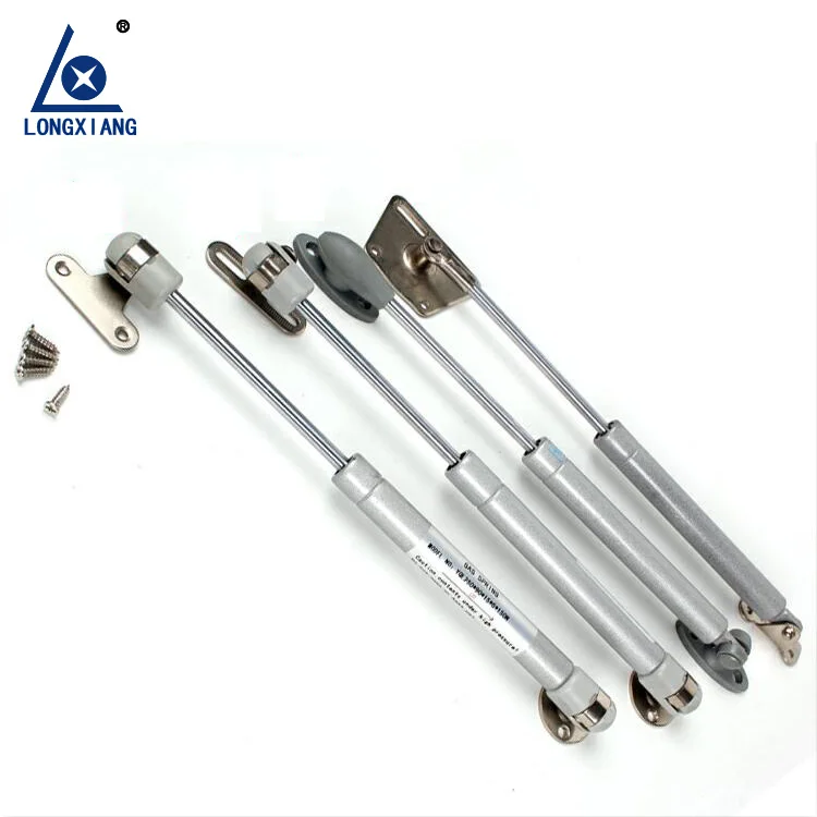 Furniture gas spring 50N with 3 type brackets for cabinet door gas struts