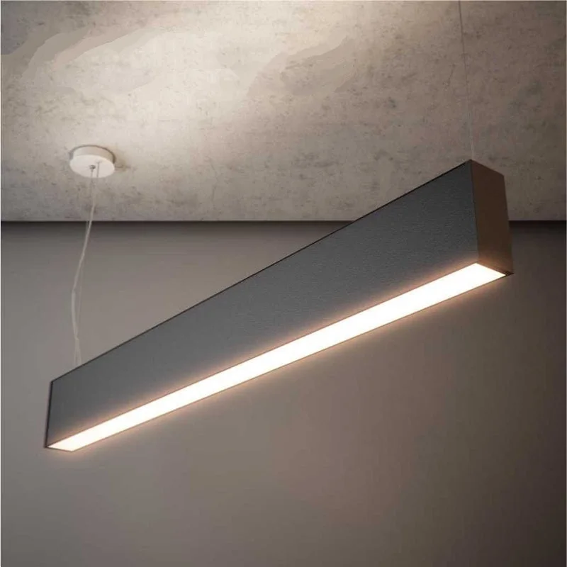 High Quality Aluminum Profile Tube 20w 600mm Anti Glare Suspended Lamp Linkable Linear Led Pendant Light