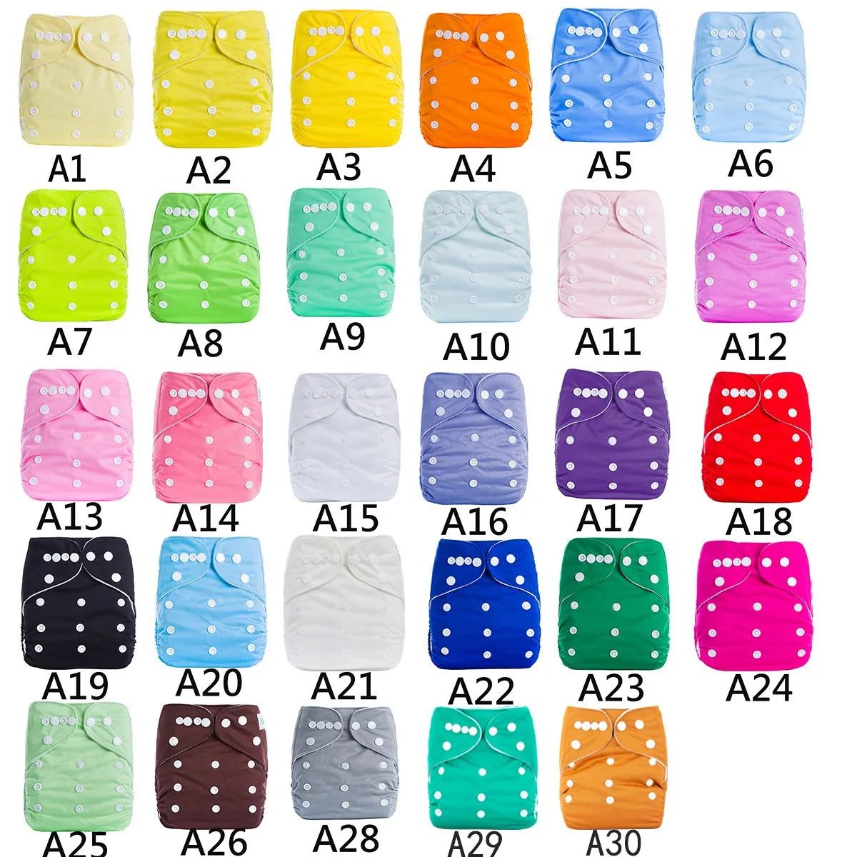 Low MOQ reusable adjustable and washable cloth diaper for baby
