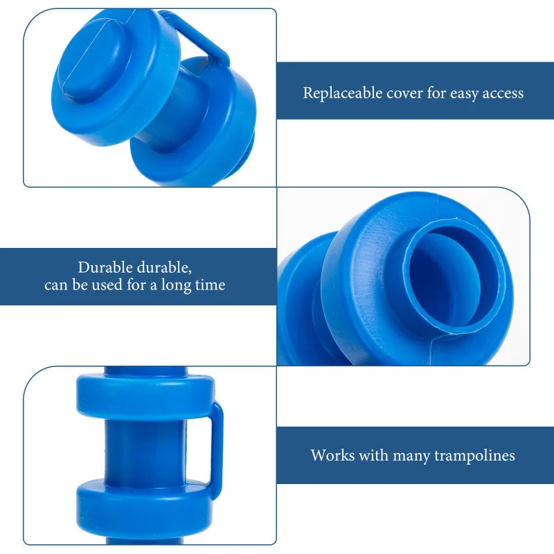 Trampoline Steel Pipe Top Cover Poles Replace Parts Caps PP Jumping Bed Covers Replaceable for Enclosure Supplies Child
